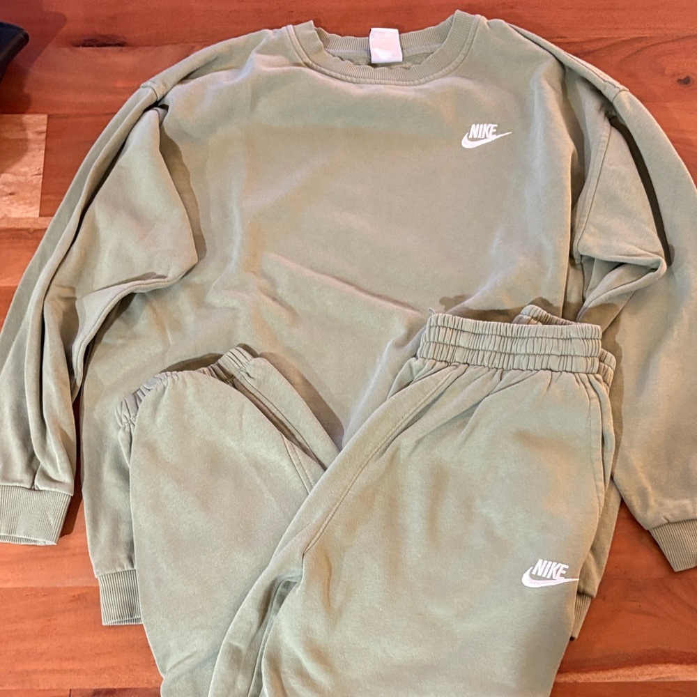 Nike Kids Sage Green Tracksuit